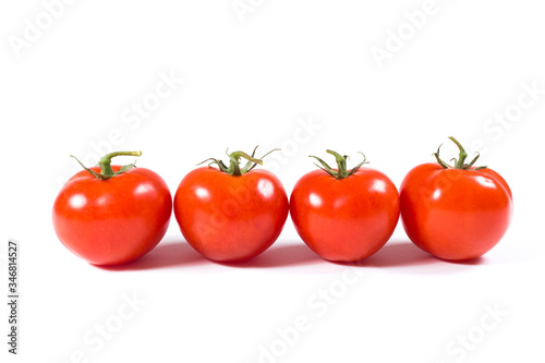 Tomatoes isolated on white background