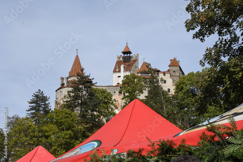 Bram Romania, 29th of September: Bran Castle view from Poiana Regelui park photo