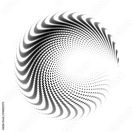 3d shell swirl circle elegant form10