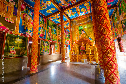 Beautiful khmer temple in Mekong Delta