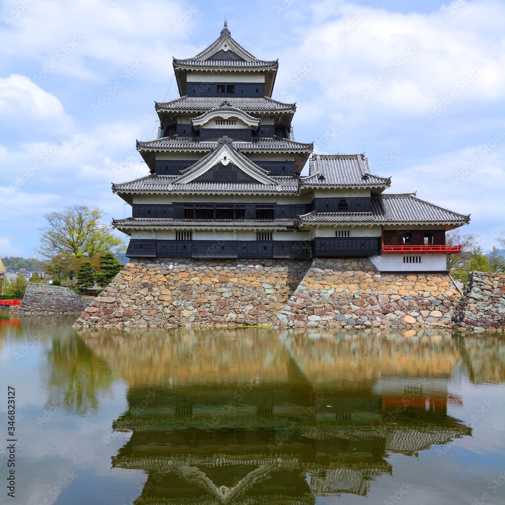 Matsumoto Castle. Japan landmarks.