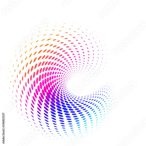3d shell swirl circle elegant form17