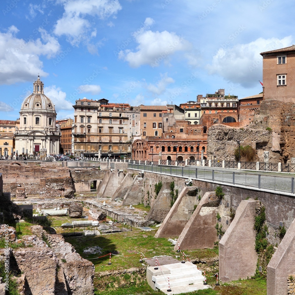 Rome city. Italian landmarks.