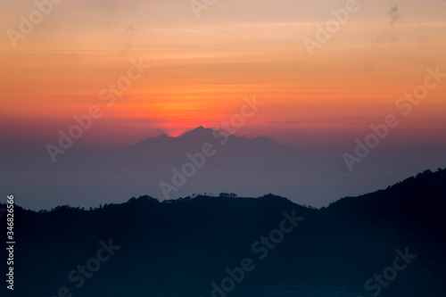 Sunrise in Mount Batur, Bali