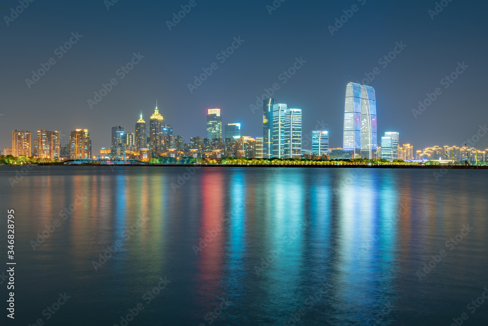 City night view of Suzhou Industrial Park, Jiangsu Province, China City night view of Suzhou Industrial Park, Jiangsu Province, China
