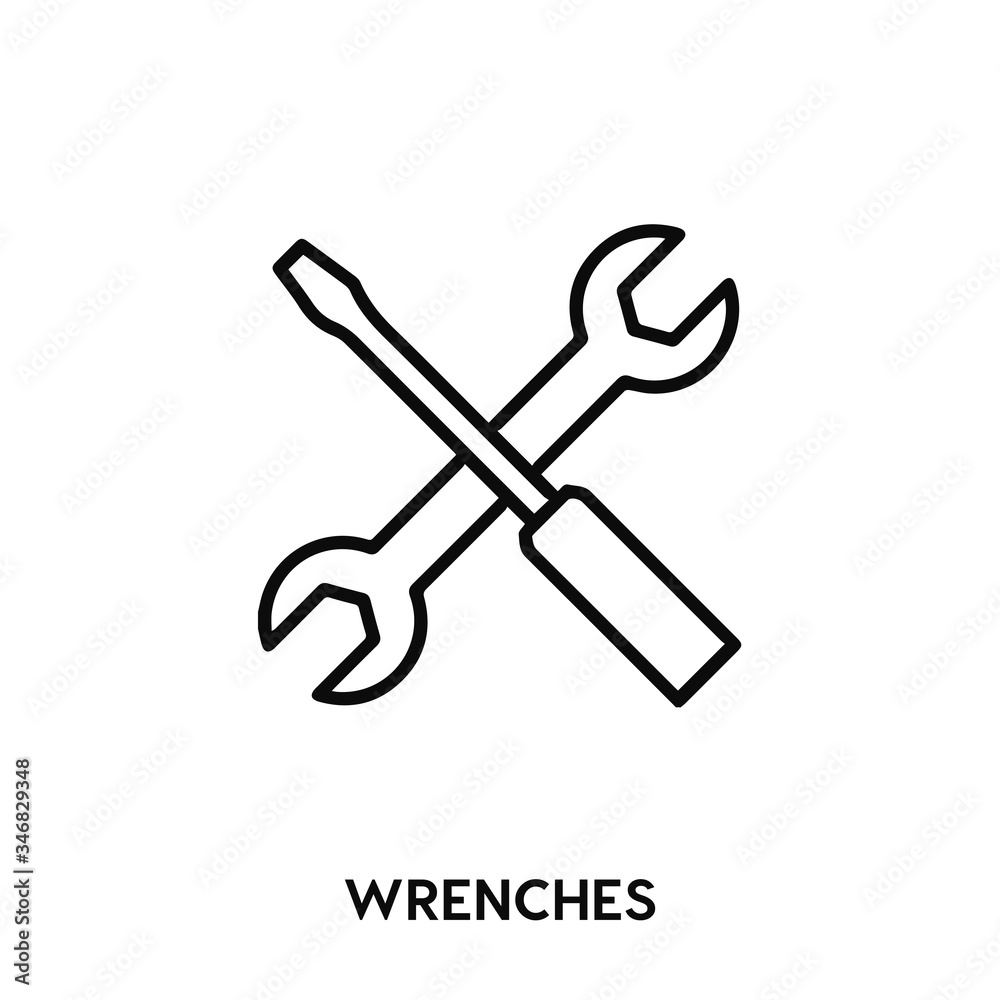 wrenches icon vector. wrenches icon vector symbol illustration. Modern simple vector icon for your design. wrenches icon vector wrenches icon vector. wrenches icon vector symbol illustration. Modern simple vector icon for your design. wrenches icon vector