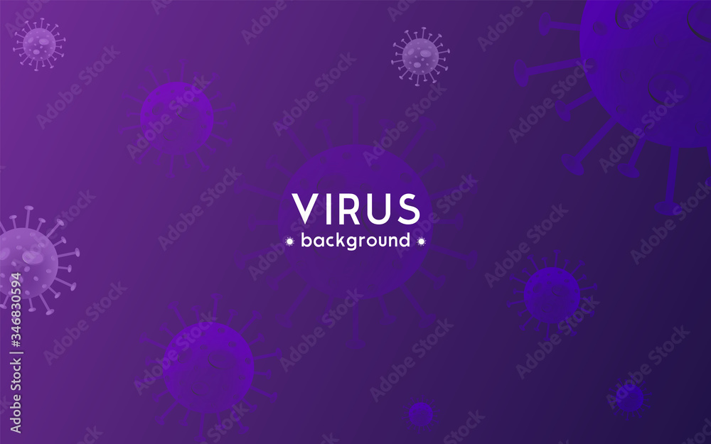 Fototapeta premium Covid-19 Corona and Virus Background Design