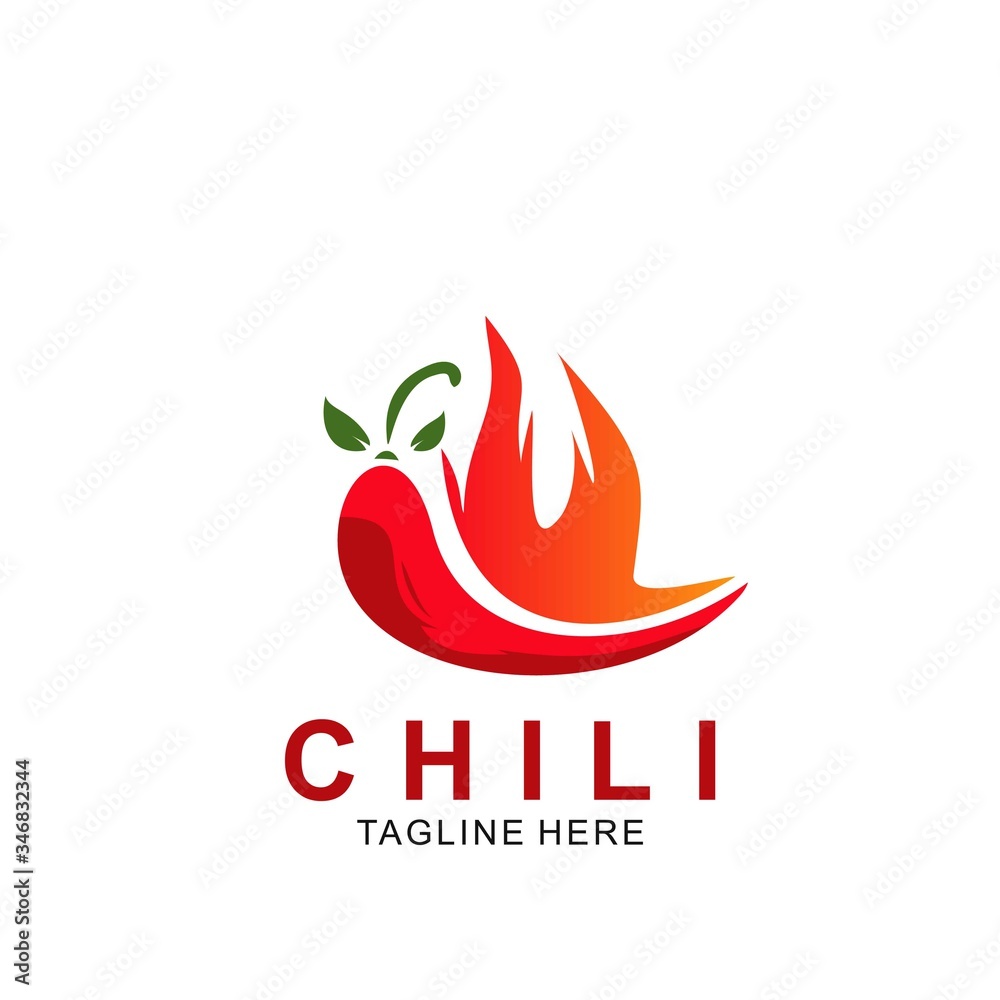 Chili logo design with modern concept Chili logo design with modern concept