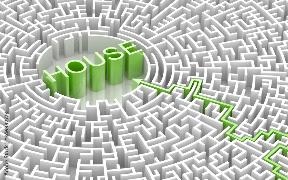 Conceptual maze, challenge and risk metaphor; original 3d rendering Conceptual maze, challenge and risk metaphor; original 3d rendering