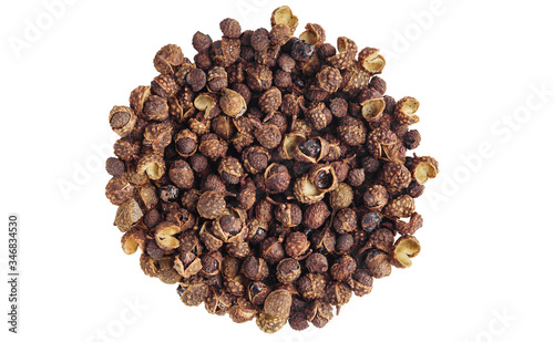 Mala seed closeup macro, Chinese ingredient for food, include clipping path