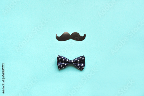 bowtie and moustache photo