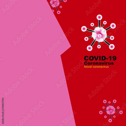 Illustrations concept coronavirus COVID-19. virus wuhan from china. Vector illustrate.