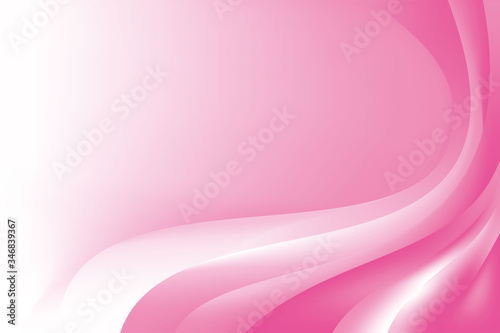 Abstract Blurry Smooth Pink Wave Gradient Background Design, Soft Pink Pastel Wave Background Template Vector