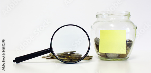a glass jar instead of a piggy bank