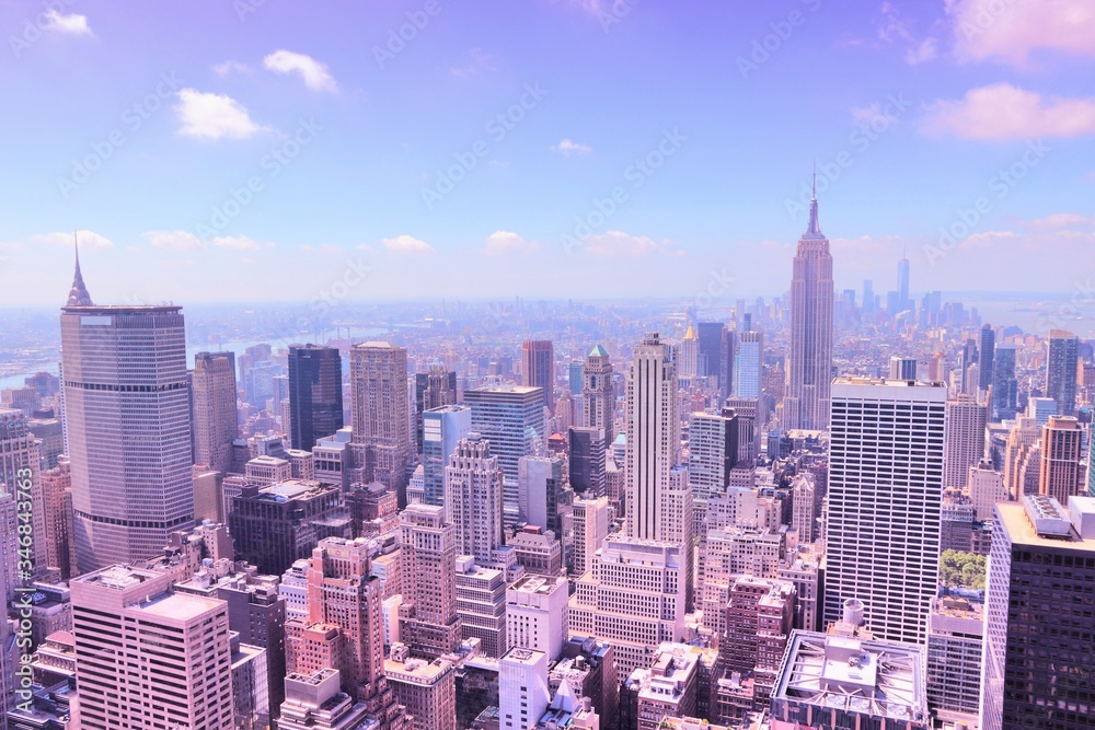 Fototapeta premium New York. Filtered image style.