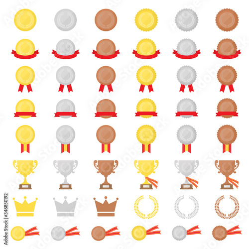 ランキングアイコンのイラストセット