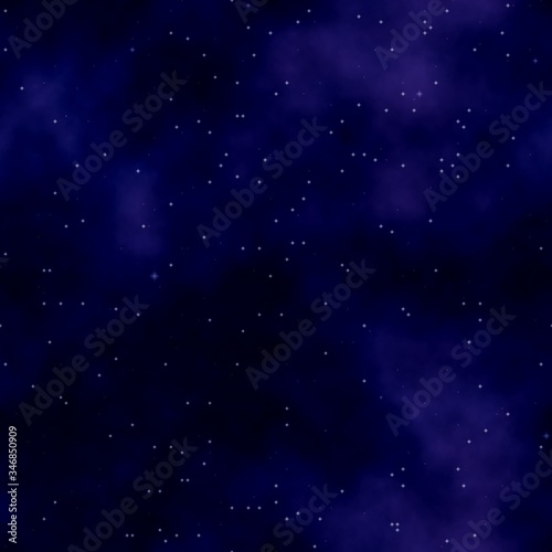 Star field seamless background. Colors: purple mountainsâ€™ majesty, midnight blue, outer space, violet (purple), eggplant.