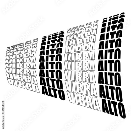 efecto de texto repetido y cortado