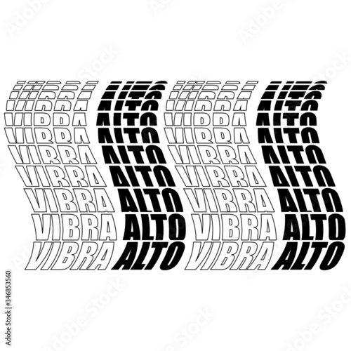 efecto de texto repetido y cortado