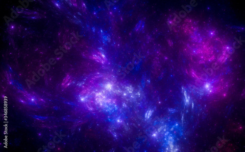 Fototapeta Naklejka Na Ścianę i Meble -  Star field background . Magic purple glow night sky.