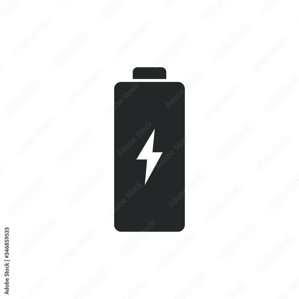 Single icon of a charging battery with fill color style design Single icon of a charging battery with fill color style design