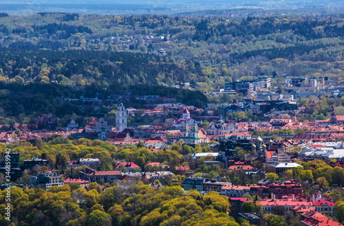 Aerial view of the city of Vilnius © vladuzn