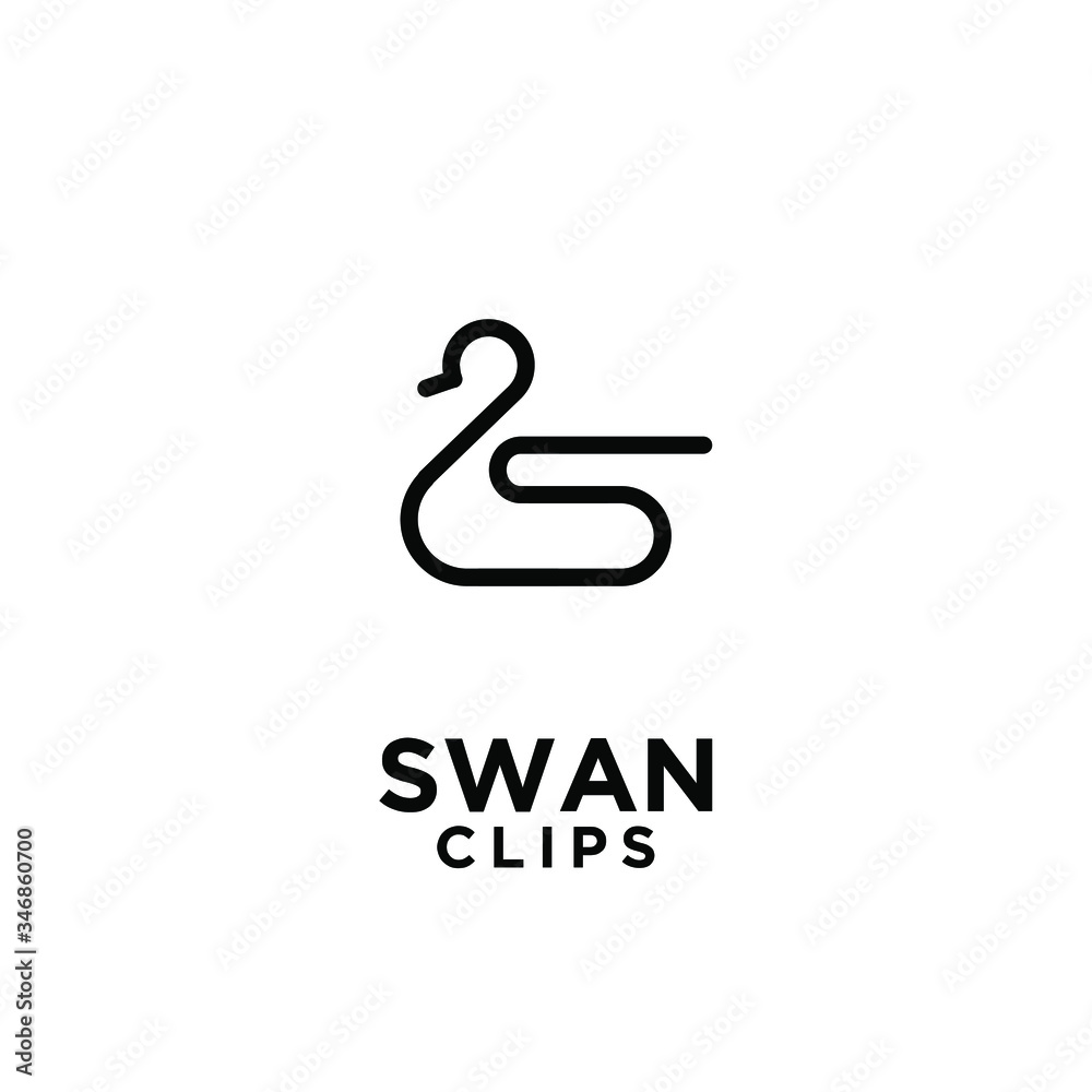 Fototapeta premium simple pencil clip logo icon design template