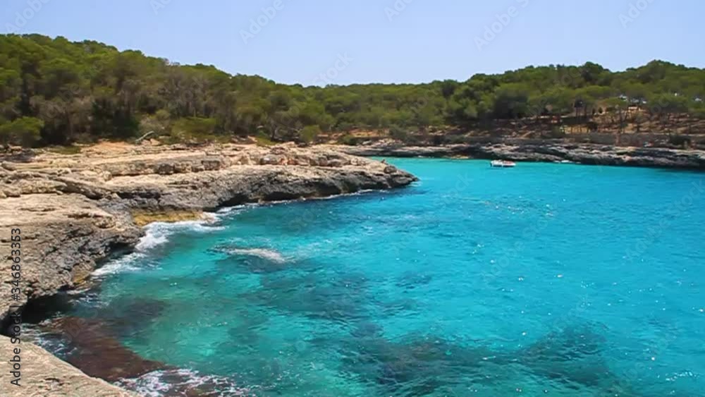 Mallorca, blue lagoon in Spain, Balearic Islands, the Mediterranean Sea, a walk along the coast, the azure sea, travel, view around, bay Mallorca, blue lagoon in Spain, Balearic Islands, the Mediterranean Sea, a walk along the coast, the azure sea, travel, view around, bay