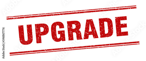 upgrade stamp. upgrade label. square grunge sign