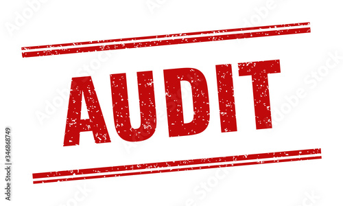 audit stamp. audit label. square grunge sign
