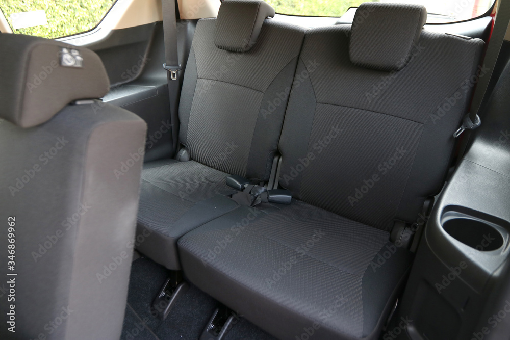 The third row seat of the car The third row seat of the car
