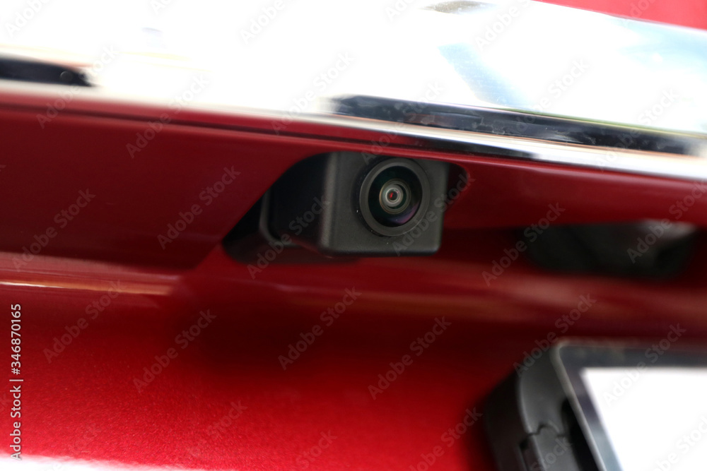 Rear view camera of SUV car