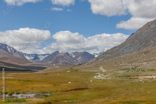 Altai Tavan Bogd National Park in Bayar-Ulgii  Mongolia.
