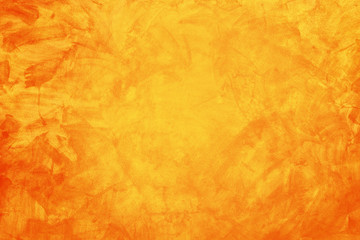 yellow and orange grunge texture cement or concrete wall banner, blank background