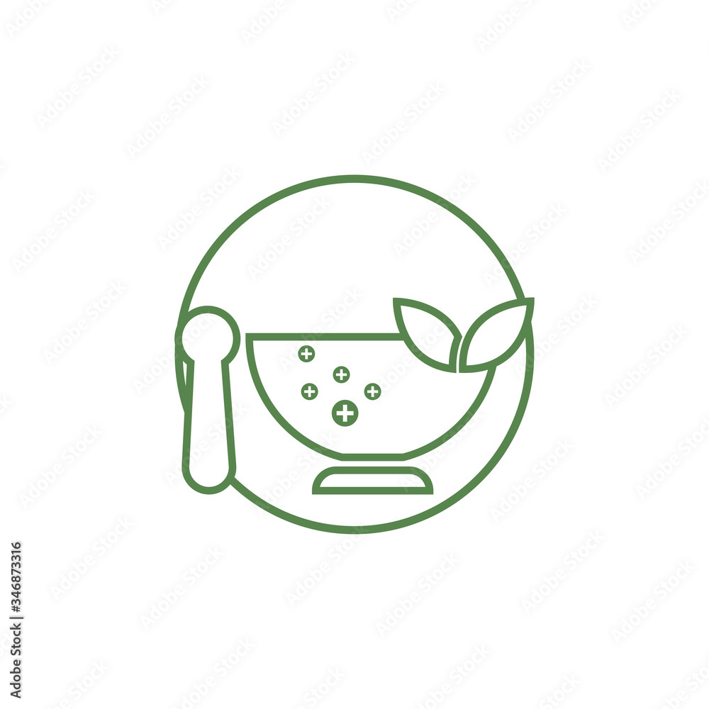 Pharmacy icon , Herbal pharmacy symbol , Pestle and Mortar vector illustration design template Pharmacy icon , Herbal pharmacy symbol , Pestle and Mortar vector illustration design template