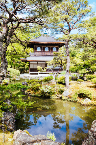 Fotografie Silver Pavillion Ginkakuji Temple Kyoto Japan