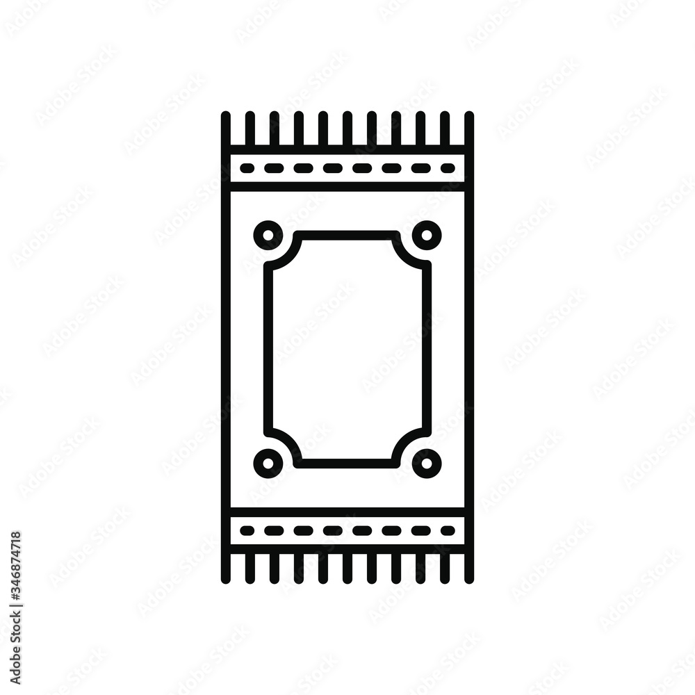 EID mubarak concept, prayer rug, line style EID mubarak concept, prayer rug, line style