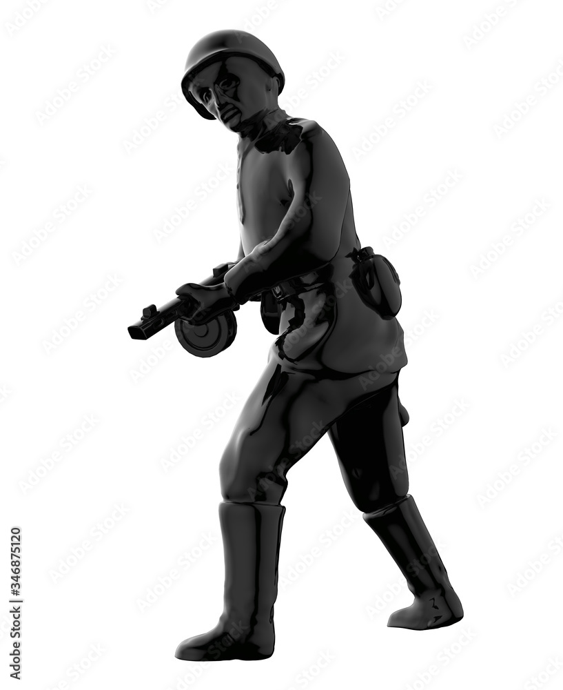 Army soldiers silhouette. Soldier keeps watch on guard. Rangers on border. Commandos team unit. Special force crew. 3d render Army soldiers silhouette. Soldier keeps watch on guard. Rangers on border. Commandos team unit. Special force crew. 3d render