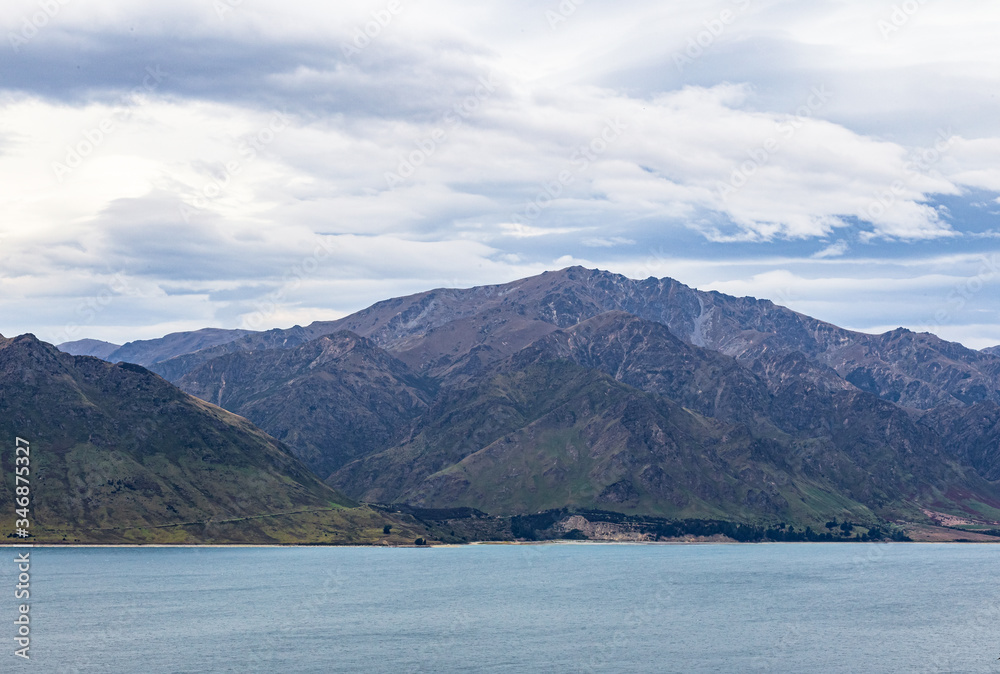 Hawea lake. South Island, New Zealand