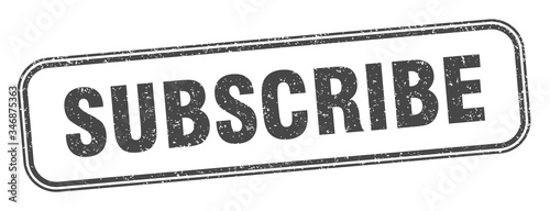 subscribe stamp. subscribe square grunge sign. label