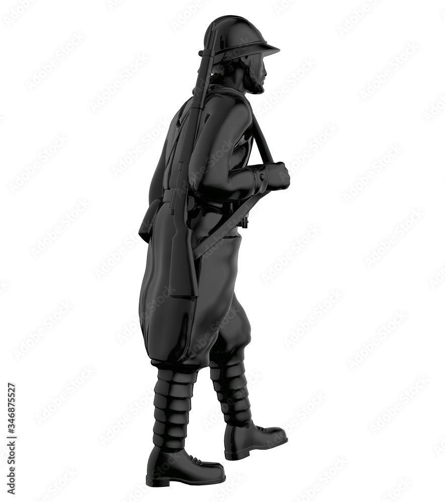 Army soldiers silhouette. Soldier keeps watch on guard. Rangers on border. Commandos team unit. Special force crew. 3d render Army soldiers silhouette. Soldier keeps watch on guard. Rangers on border. Commandos team unit. Special force crew. 3d render