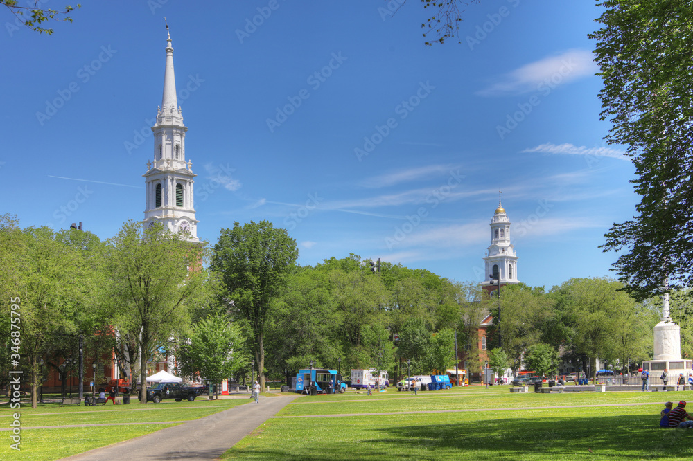 Obraz premium View of downtown New Haven, Connecticut, United States