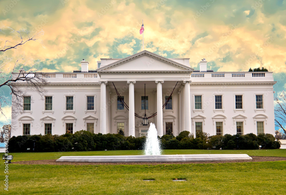 Obraz premium White House, in Washington DC 
