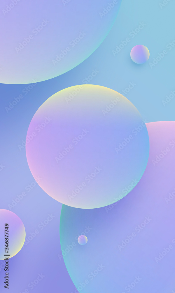 Abstract bubbles background with blue and pink gradient color. Round gradient templates with soft texture and light colors. Applicable for design cover, social media, wallpaper, poster and more Abstract bubbles background with blue and pink gradient color. Round gradient templates with soft texture and light colors. Applicable for design cover, social media, wallpaper, poster and more