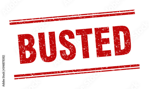 busted stamp. busted label. square grunge sign