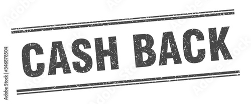 cash back stamp. cash back label. square grunge sign