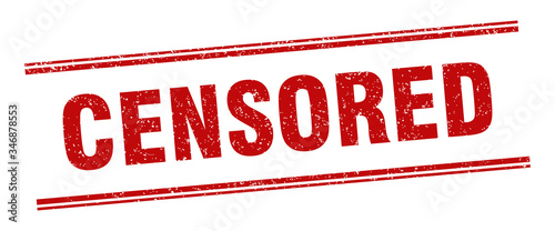 censored stamp. censored label. square grunge sign