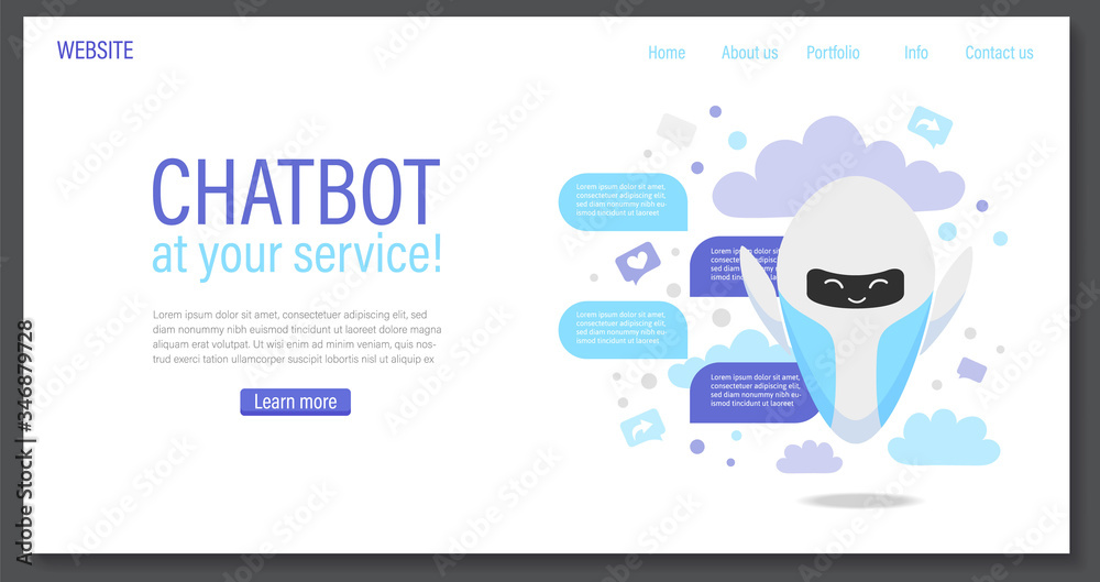 Chatbot or artificial intelligence network concept. Neuronet or ai ...