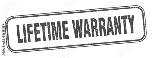 lifetime warranty stamp. lifetime warranty square grunge sign. label