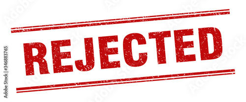 rejected stamp. rejected label. square grunge sign